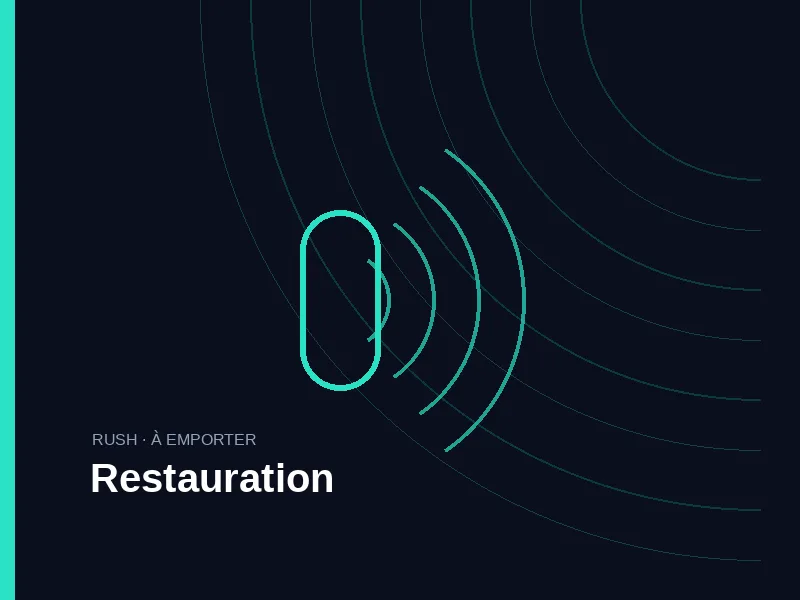 Illustration Talk-Flow — Restauration & hôtellerie